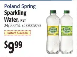 Restaurant Depot Poland Spring Sparkling Water, PET offer