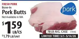 Restaurant Depot FRESH PORK Bone-In Pork Butts offer