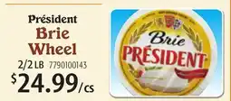 Restaurant Depot Président Brie Wheel offer