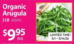 Restaurant Depot Organic Arugula offer
