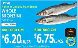 Restaurant Depot WHOLE BRONZINI offer