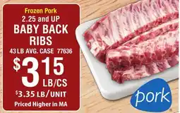 Restaurant Depot BABY BACK RIBS offer