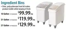 Restaurant Depot Ingredient Bins offer