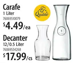 Restaurant Depot Carafe Decanter offer