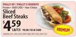 Restaurant Depot PHILLY UP / PHILLY'S FAVORITE Sliced Beef Steaks offer