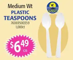 Restaurant Depot Medium Wt PLASTIC TEASPOONS offer