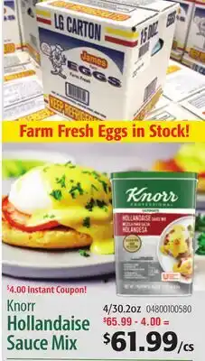 Restaurant Depot Knorr Hollandaise Sauce Mix offer