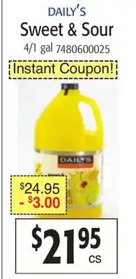 Restaurant Depot DAILY'S Sweet & Sour offer