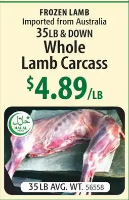 Restaurant Depot FROZEN LAMB offer