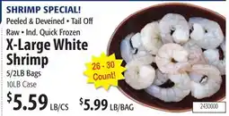Restaurant Depot X-Large White Shrimp offer