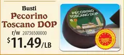 Restaurant Depot Busti Pecorino Toscano DOP offer