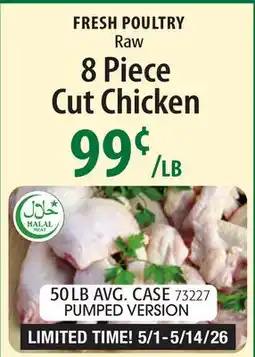 Restaurant Depot FRESH POULTRY Raw 8 Piece Cut Chicken offer