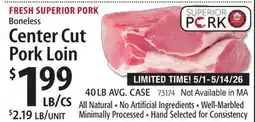 Restaurant Depot Center Cut Pork Loin offer