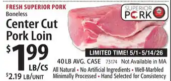 Restaurant Depot Center Cut Pork Loin offer
