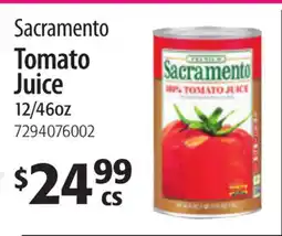 Restaurant Depot Sacramento Tomato Juice offer