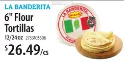 Restaurant Depot LA BANDERITA 6 Flour Tortillas offer