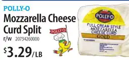 Restaurant Depot POLLY-O Mozzarella Cheese Curd Split offer