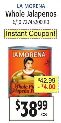 Restaurant Depot LA MORENA Whole Jalapeños offer
