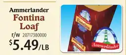 Restaurant Depot Ammerlander Fontina Loaf offer
