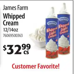 Restaurant Depot James Farm Whipped Cream offer