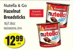 Restaurant Depot Nutella & Go Hazelnut Breadsticks offer