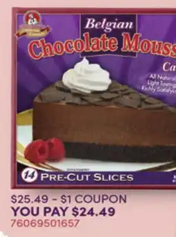 Restaurant Depot Belgian Chocolate Mousse Cake offer