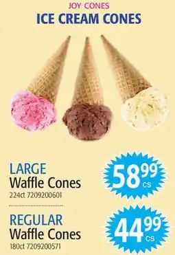 Restaurant Depot JOY CONES ICE CREAM CONES offer