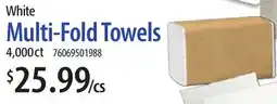 Restaurant Depot White Multi-Fold Towels offer