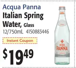 Restaurant Depot Acqua Panna Italian Spring Water, Glass offer