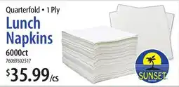 Restaurant Depot Lunch Napkins offer