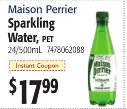 Restaurant Depot Maison Perrier Sparkling Water, PET offer