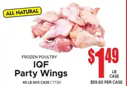 Jetro FROZEN POULTRY IQF Party Wings offer