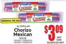 Jetro EL POPULAR Chorizo Mexican offer