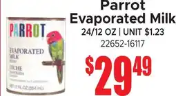 Jetro Parrot Evaporated Milk offer