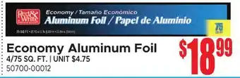 Jetro Economy Aluminum Foil offer