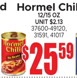 Jetro Hormel Chili offer