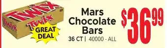 Jetro Mars Chocolate Bars offer