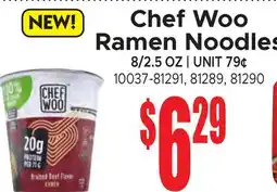 Jetro Chef Woo Ramen Noodles offer