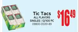 Jetro Tic Tacs offer