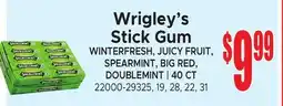 Jetro Wrigley's Stick Gum offer