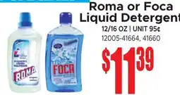 Jetro Roma or Foca Liquid Detergent offer