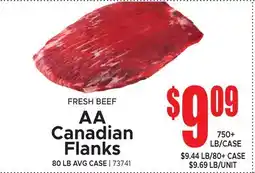 Jetro FRESH BEEF AA Canadian Flanks offer