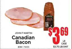 Jetro JOHN F MARTIN Canadian Bacon offer