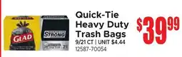 Jetro Quick-Tie Heavy Duty Trash Bags offer