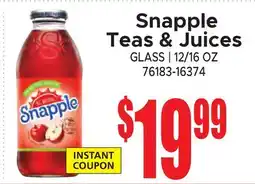 Jetro Snapple Teas & Juices offer