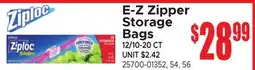 Jetro E-Z Zipper Storage Bags offer
