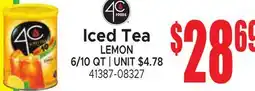 Jetro Iced Tea LEMON offer