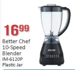 General Discount Better Chef 10-Speed Blender IM-6120P Plastic Jar offer