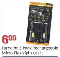 General Discount Farpoint 2-Pack Rechargeable Micro Flashlight 08735 offer