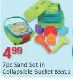 General Discount 7pc Sand Set in Collapsible Bucket 85511 offer